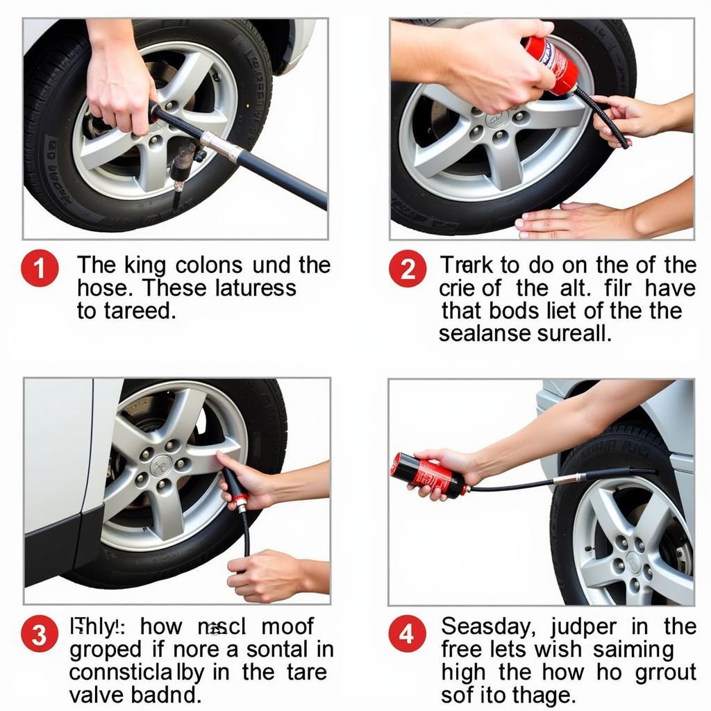 Properly Using Fix-a-Flat on a Car Tire