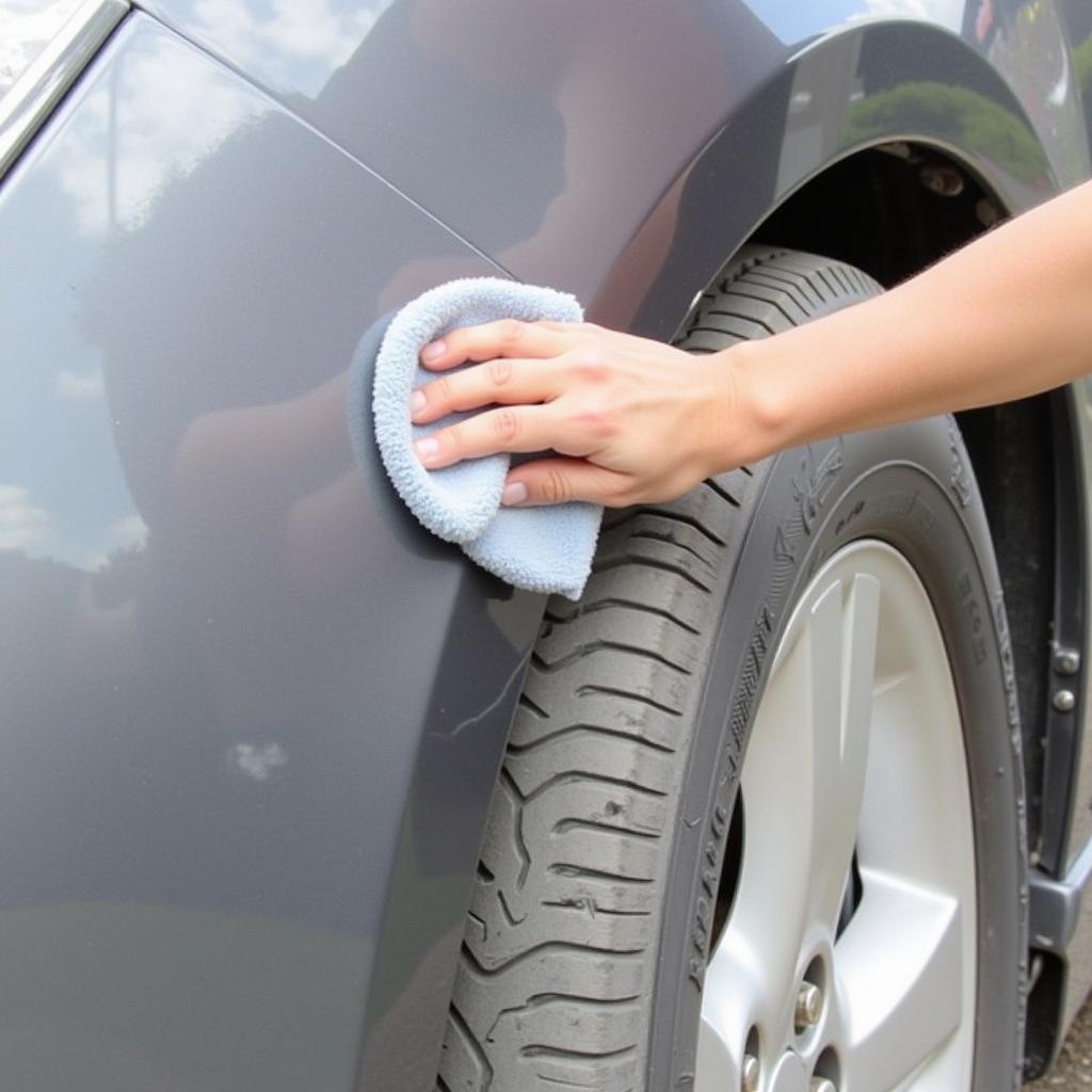 Using Rubbing Compound on Car Scratch