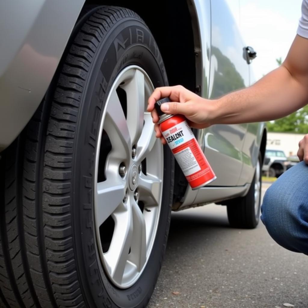 Using Tire Sealant for a Slow Puncture