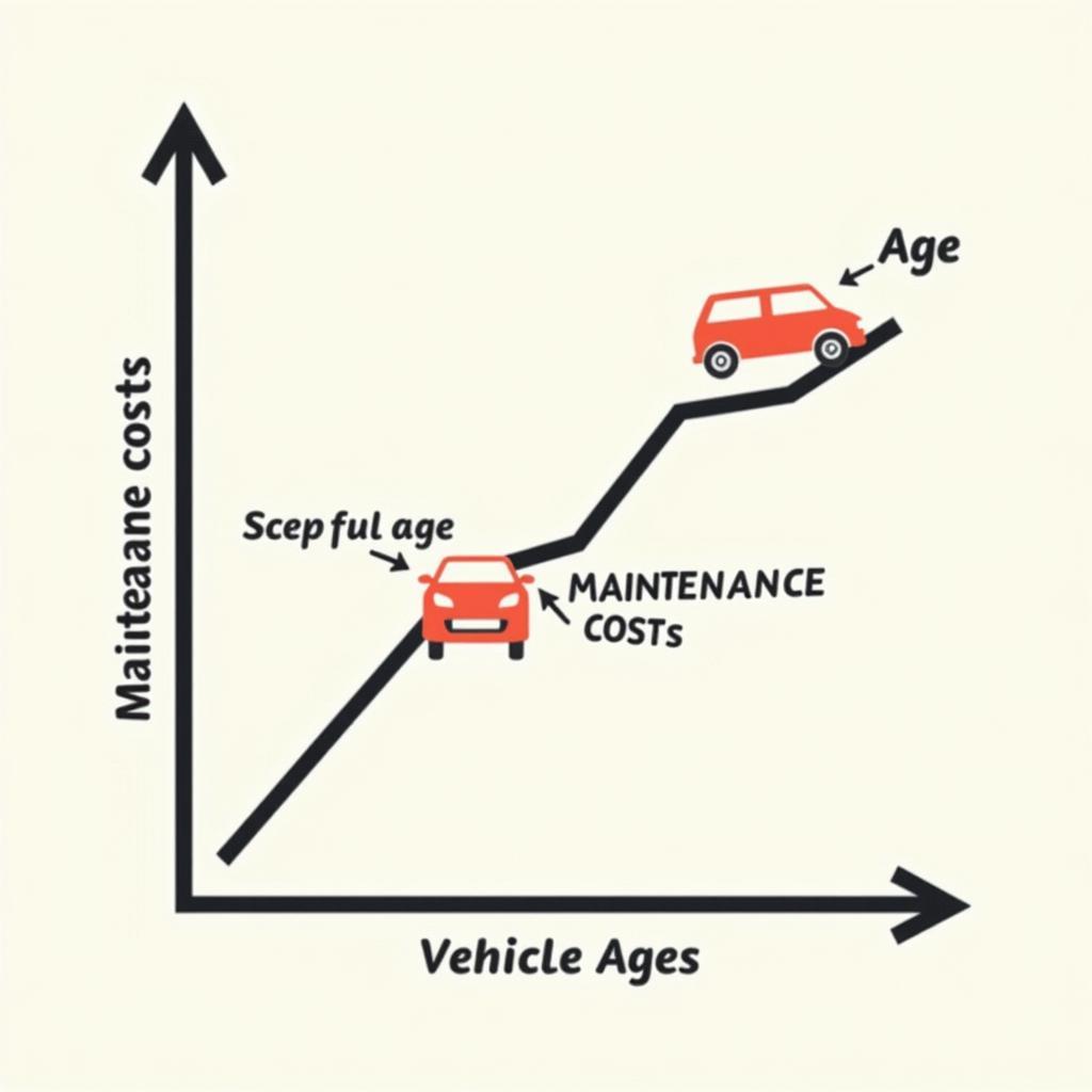 Graph Depicting Vehicle Age vs. Maintenance Cost