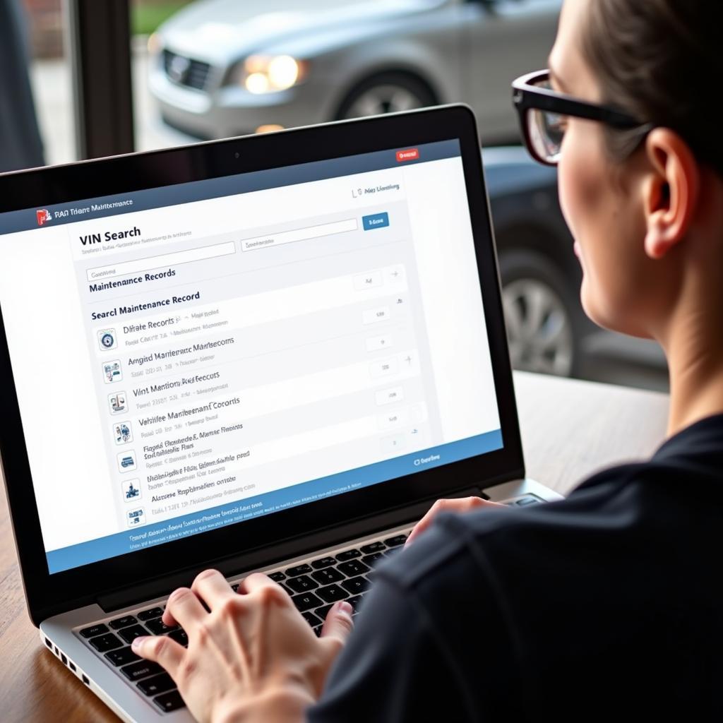 Searching Car Maintenance Records Using VIN