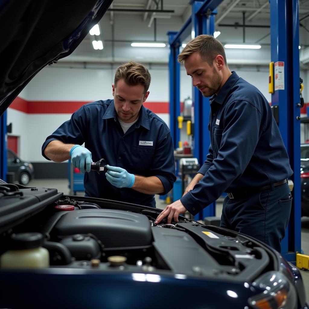 Visual Inspection at Car Dealership