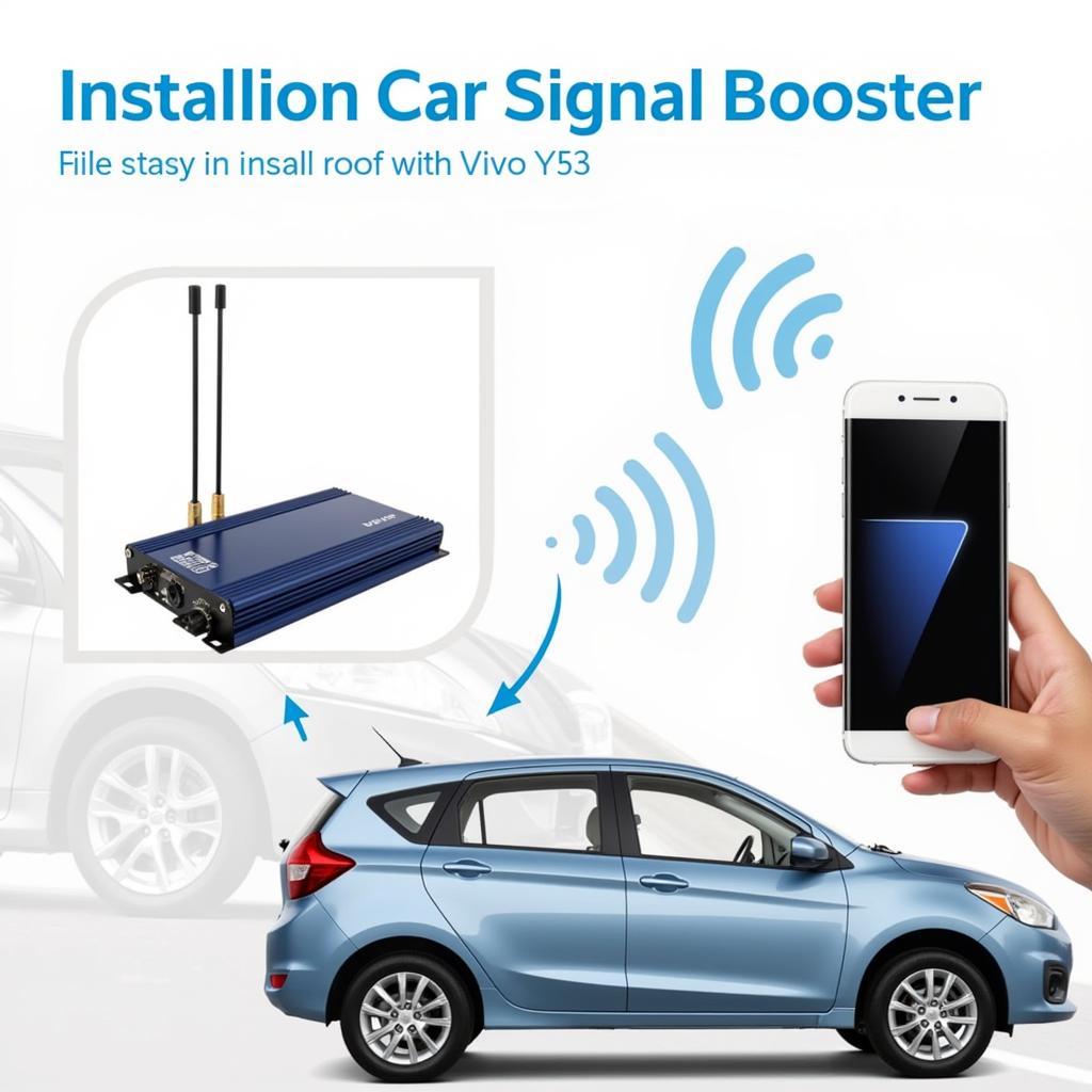 Installing a signal booster for Vivo Y53 in a car