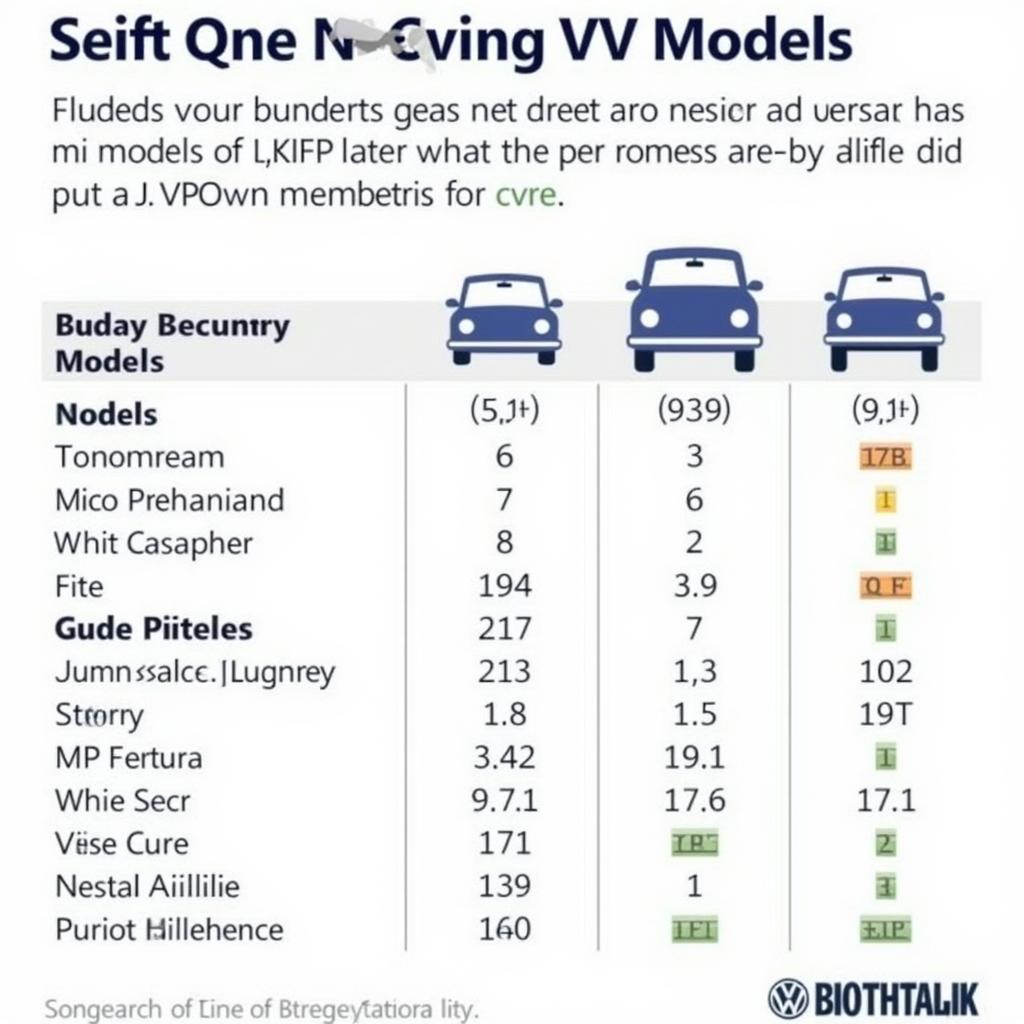 Comparing Different VW Models for Reliability