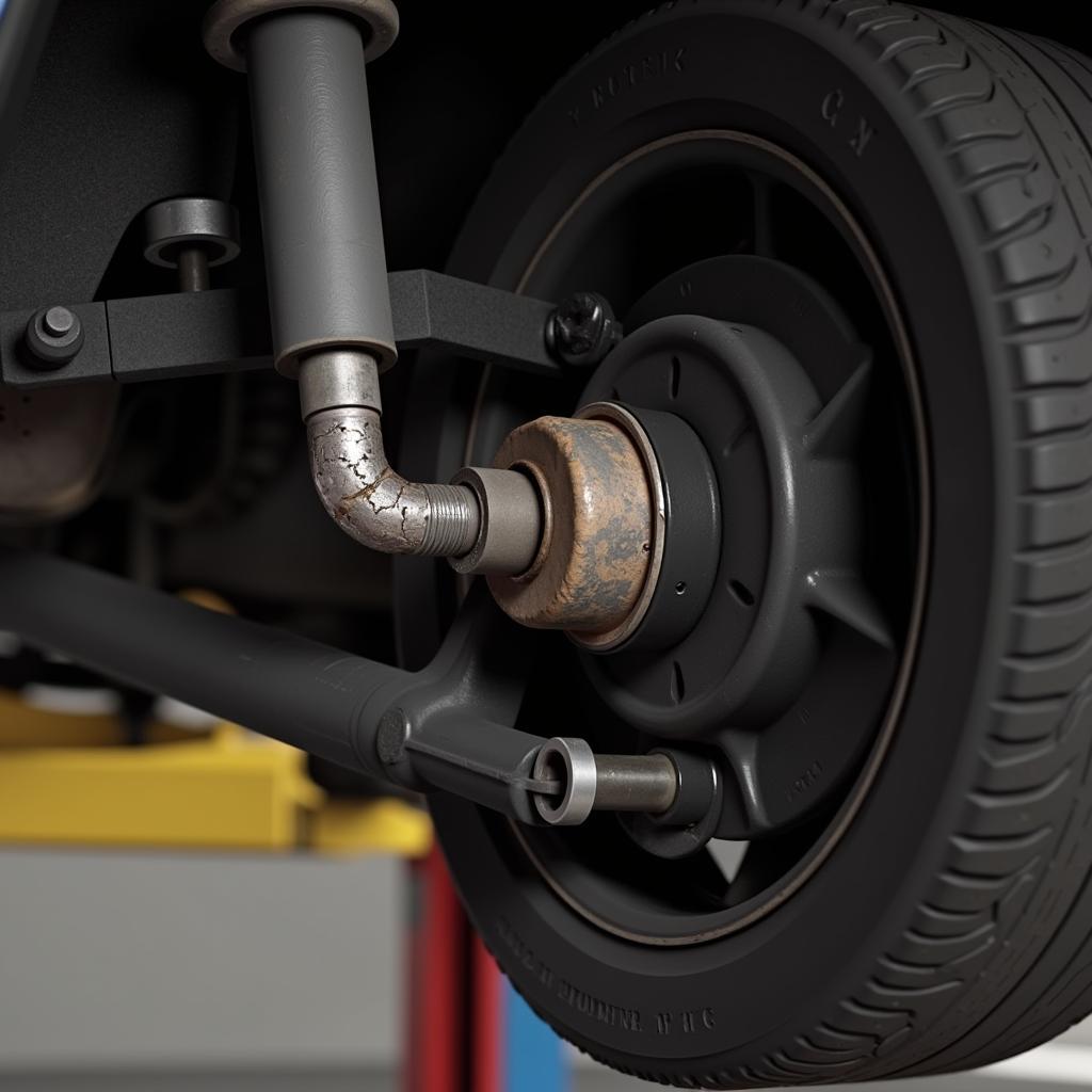 Worn bushings and ball joints in Car Mechanic Simulator