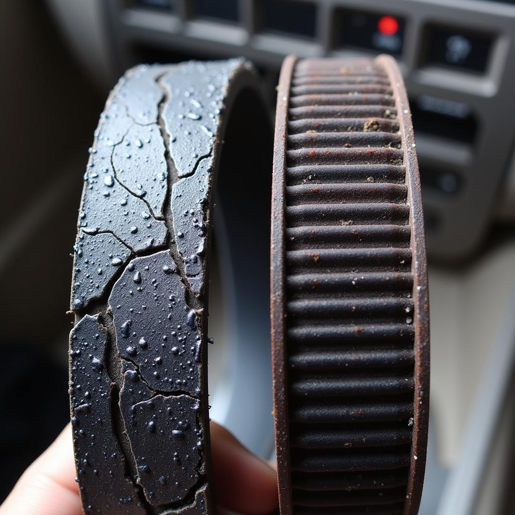 Worn Out Drive Belt in Washing Machine