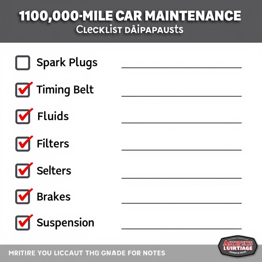 Comprehensive 120,000 Mile Car Maintenance Checklist