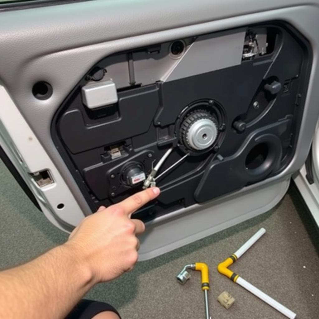 Repairing the Window Regulator in a 2004 Lincoln Town Car