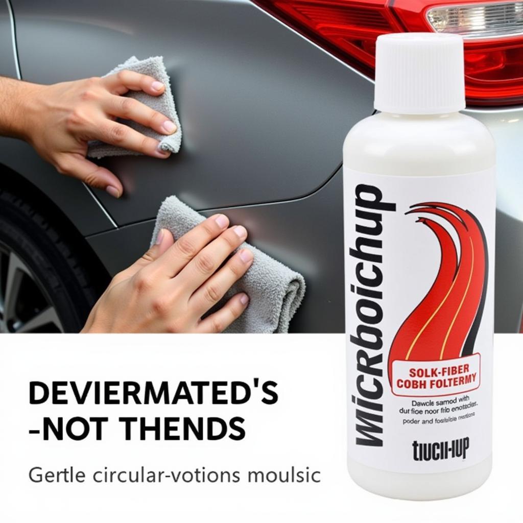 Applying Car Scratch Remover