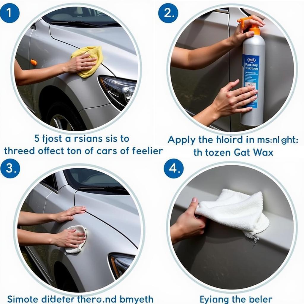 Applying Car Wax for Clear Coat Protection