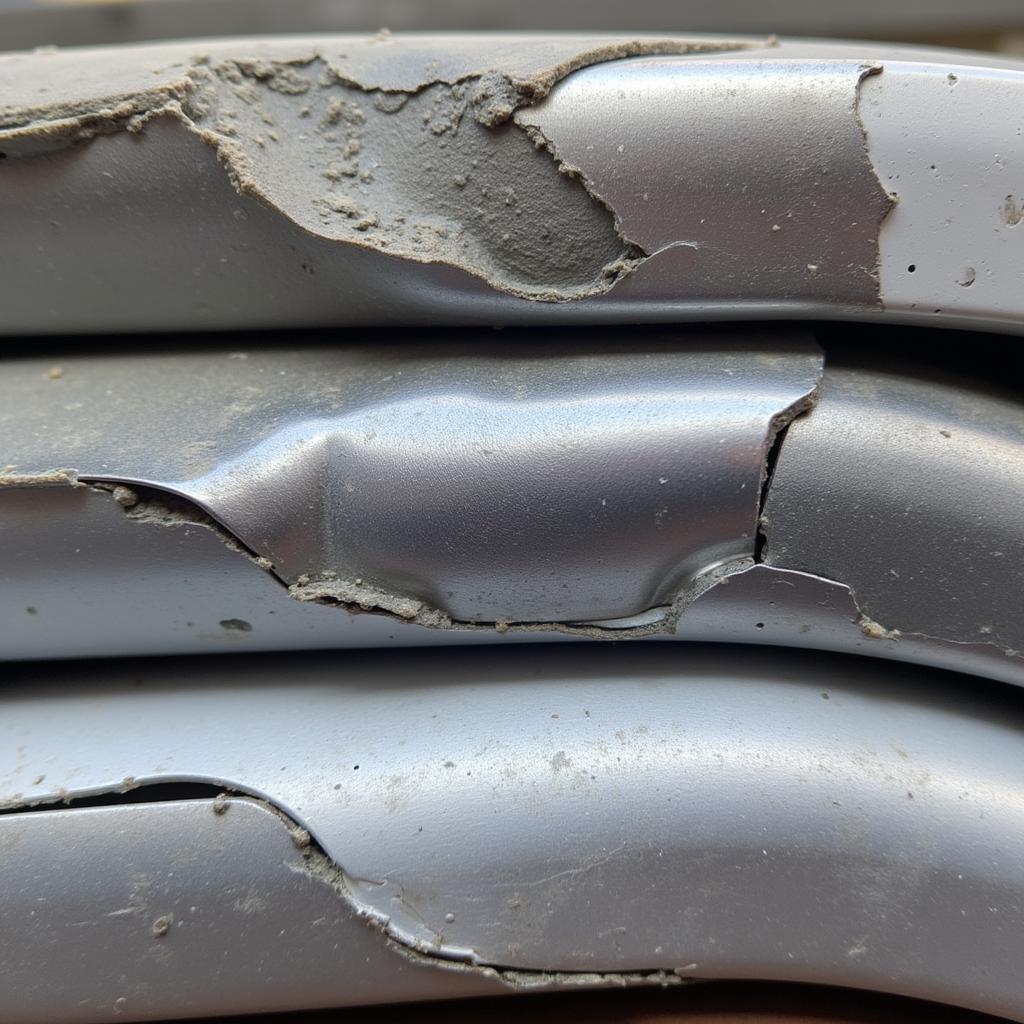 Bent Running Board Damage Assessment