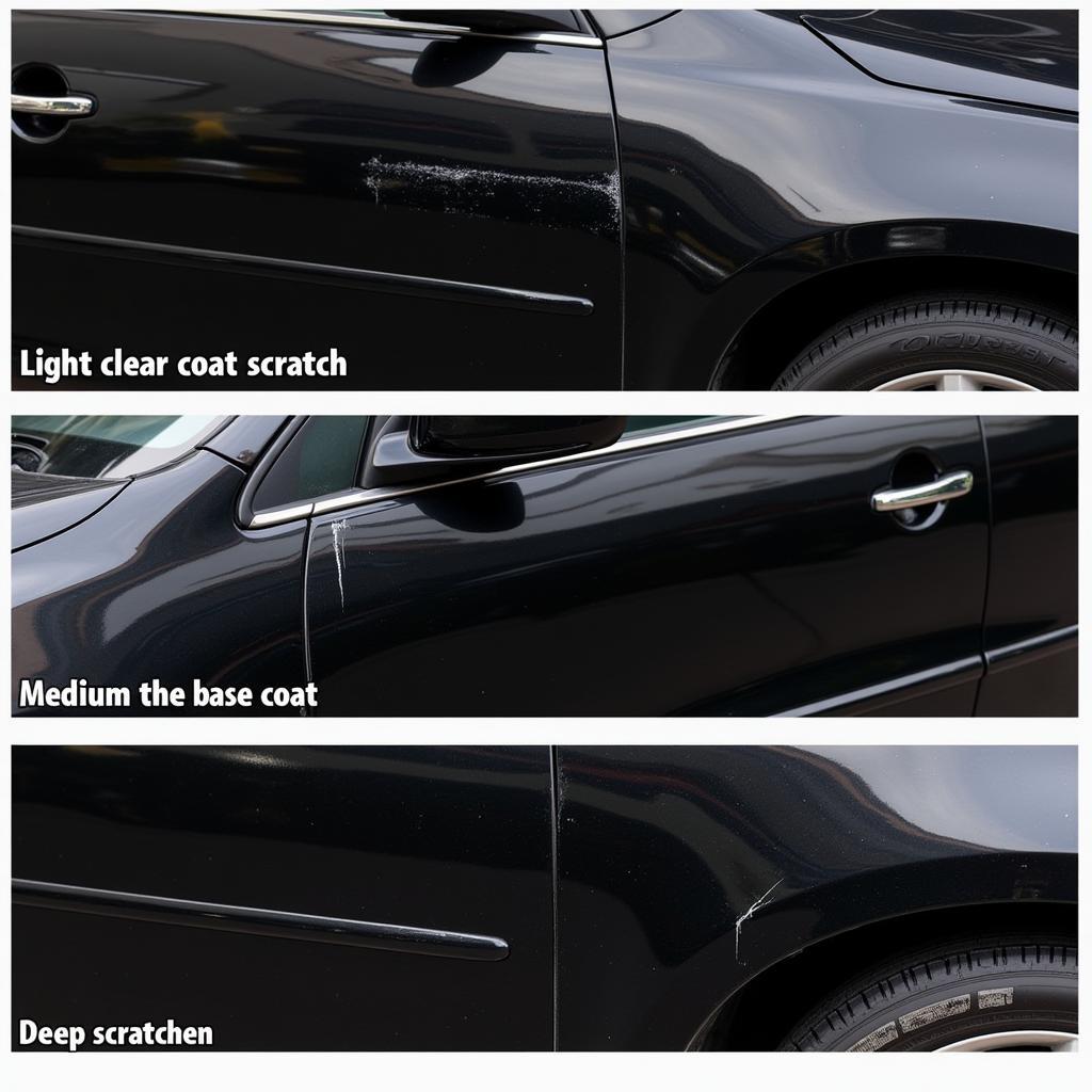 Identifying Types of Black Car Paint Scratches