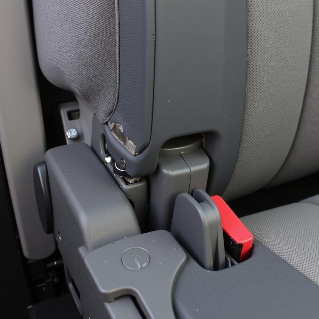 Broken Car Seat Recline Mechanism