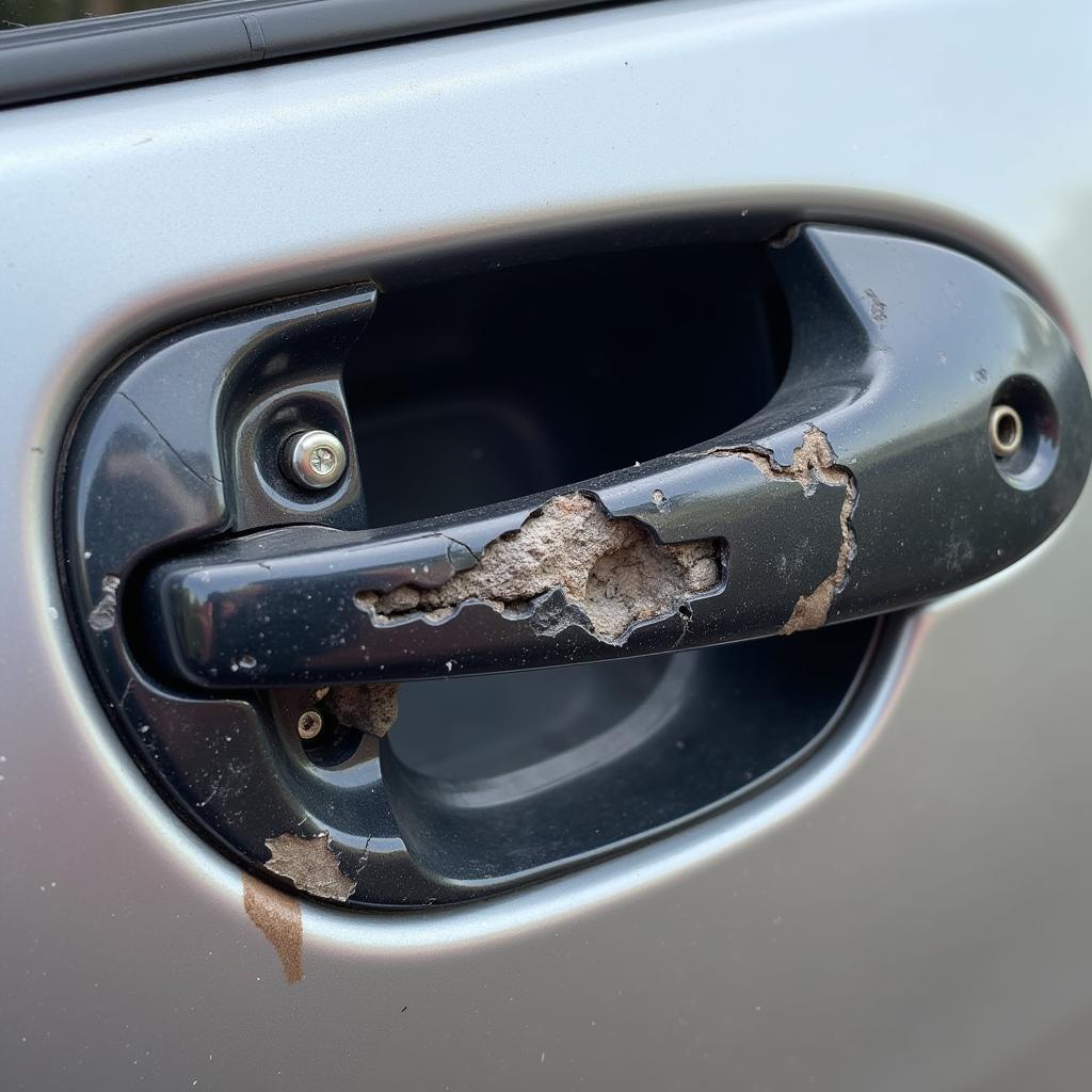 Broken Exterior Car Door Handle