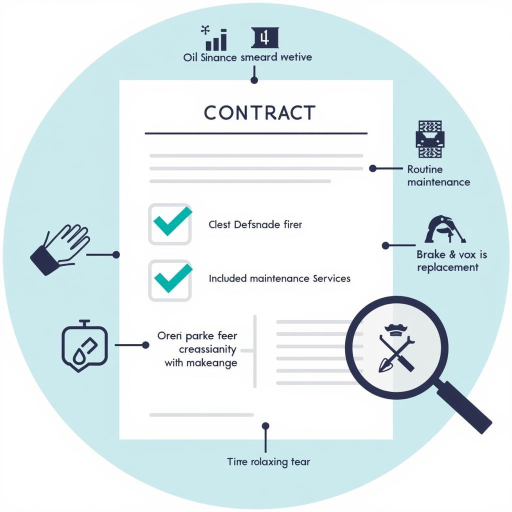 Business Car Lease Maintenance Contract Details