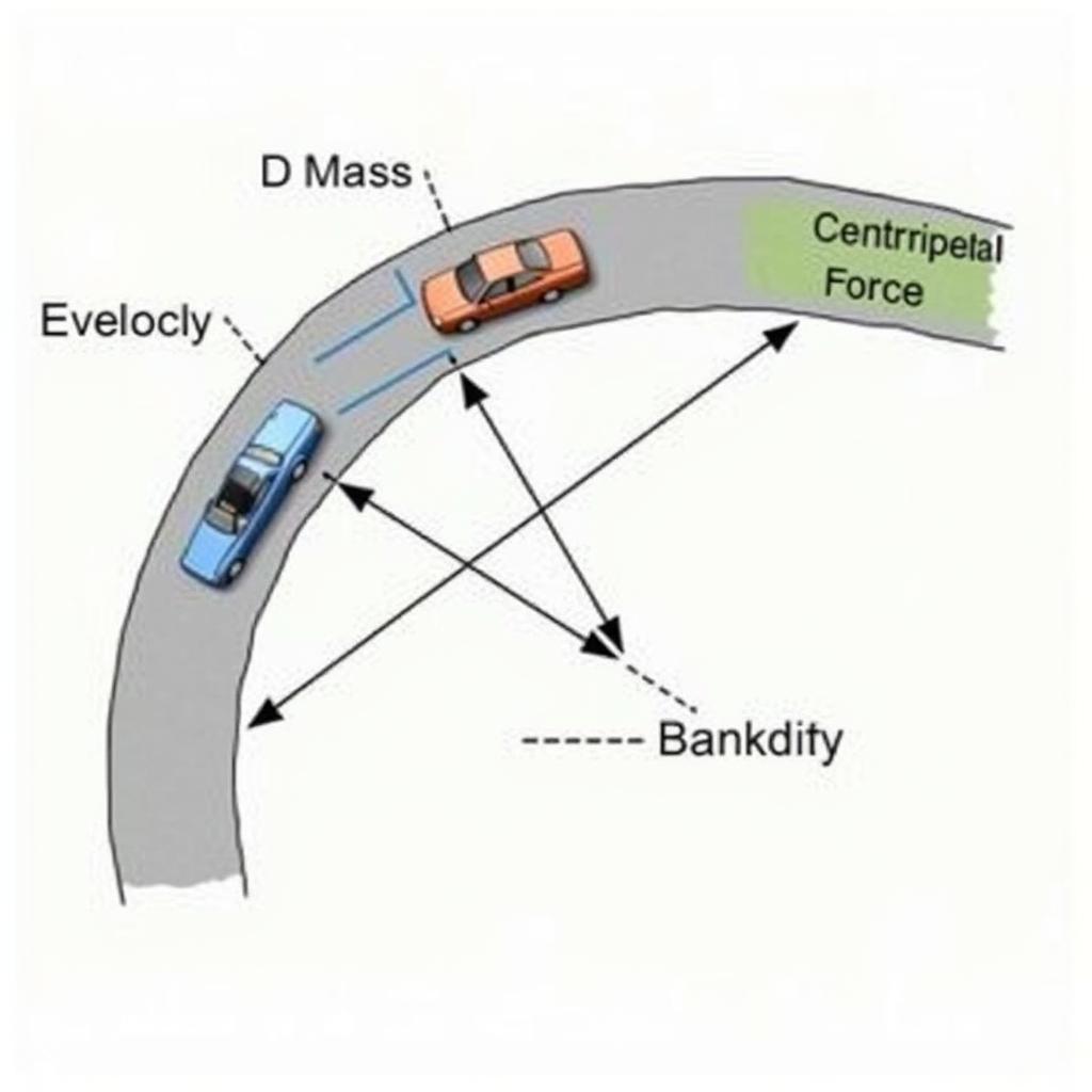 Calculating Centripetal Force on a Banked Curve