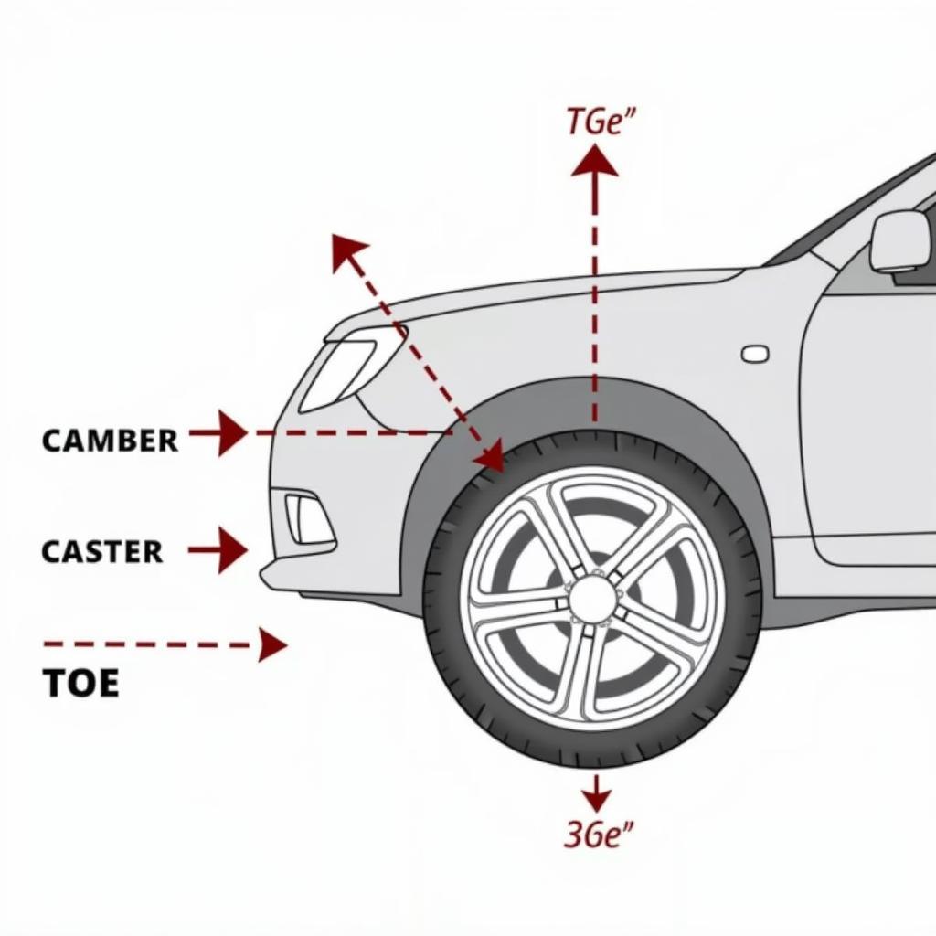 Car Alignment Angles Diagram