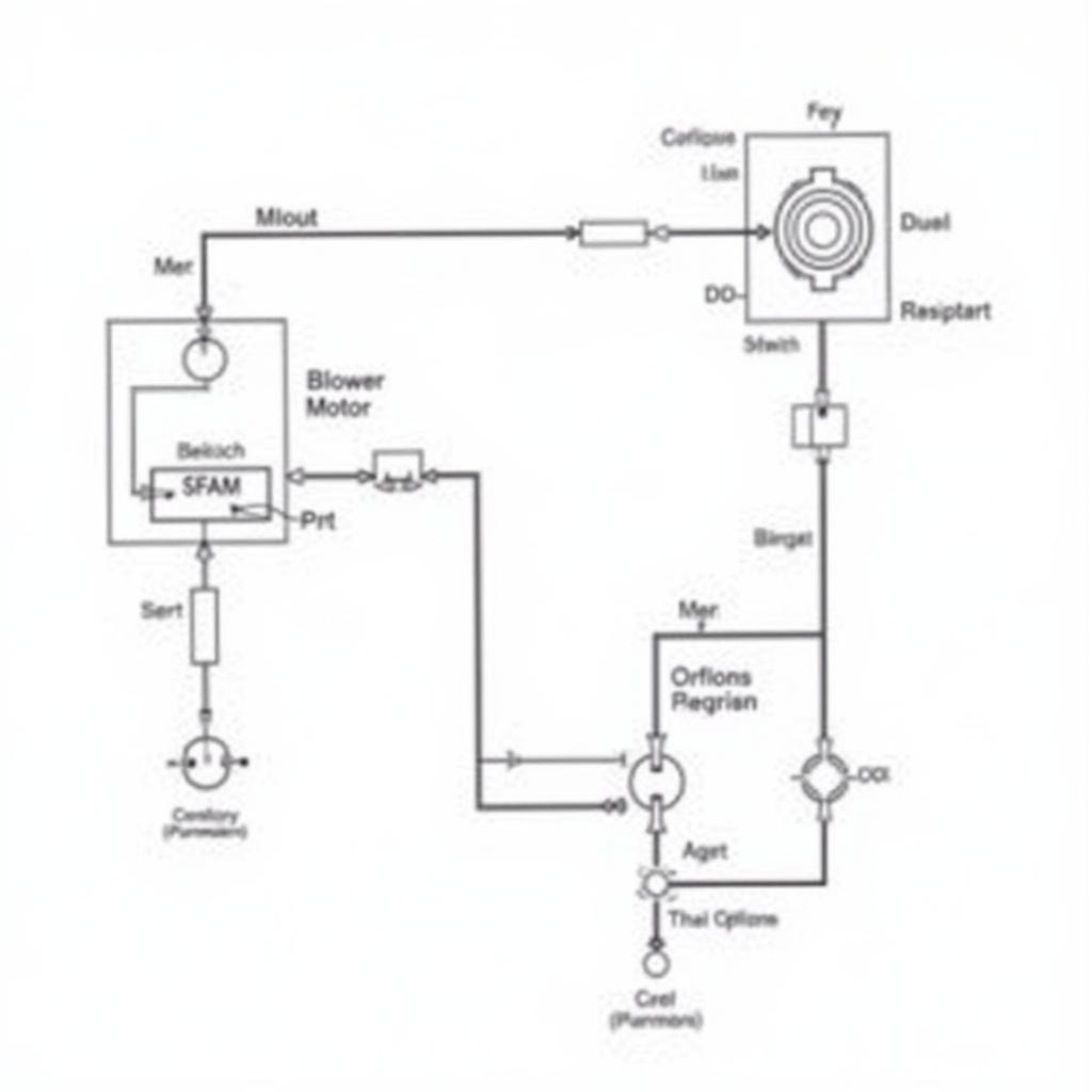 Car Blower Fan Components Diagram