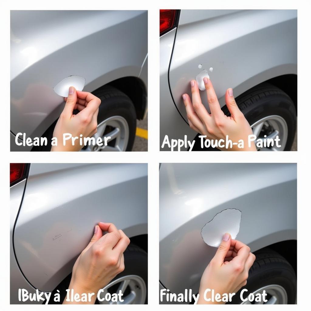 Car Chipped Paint Repair Process