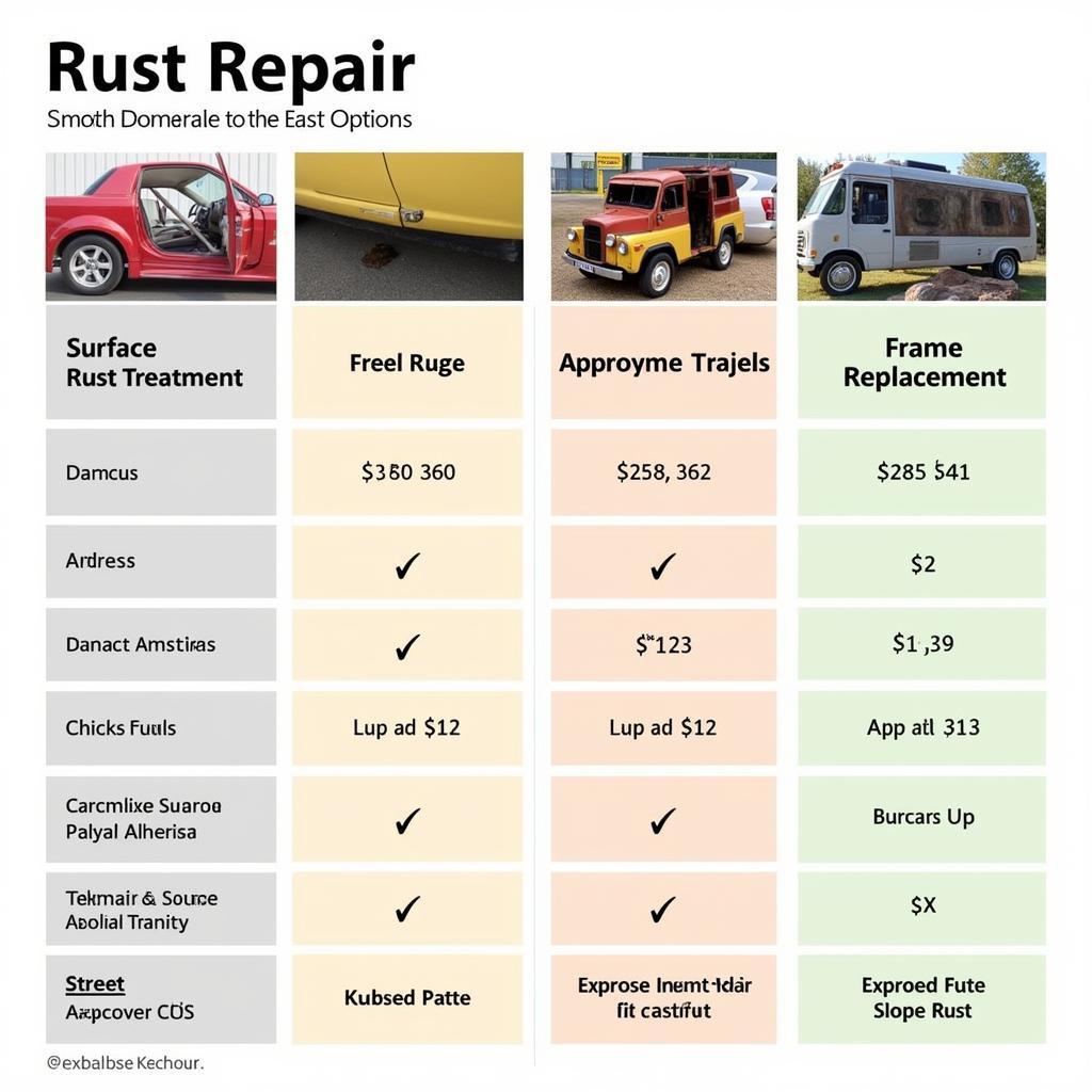 Car Frame Rust Repair Options