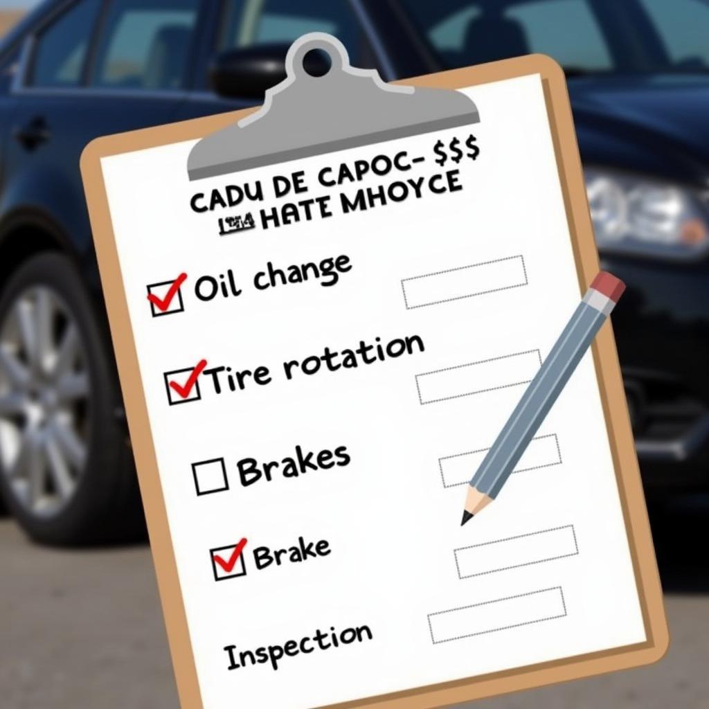 Car Lease Maintenance Checklist