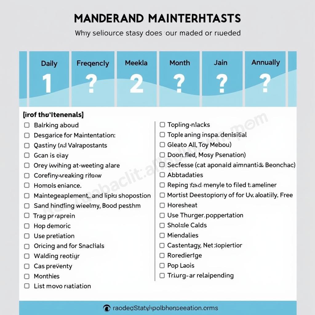 Car Maintenance Checklist