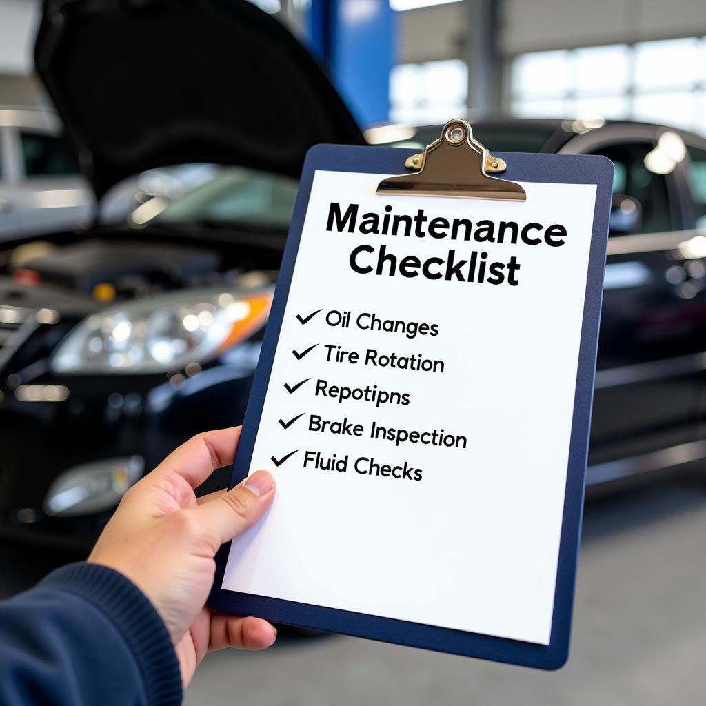 Car Maintenance Checklist Alexandria VA