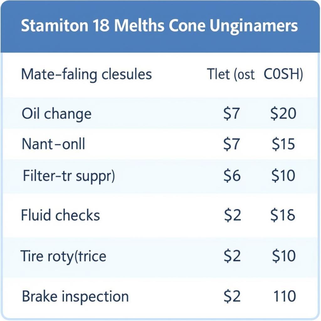 Car Maintenance Cost Breakdown