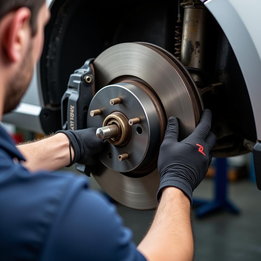 Brake Inspection in a Jacksonville Auto Shop