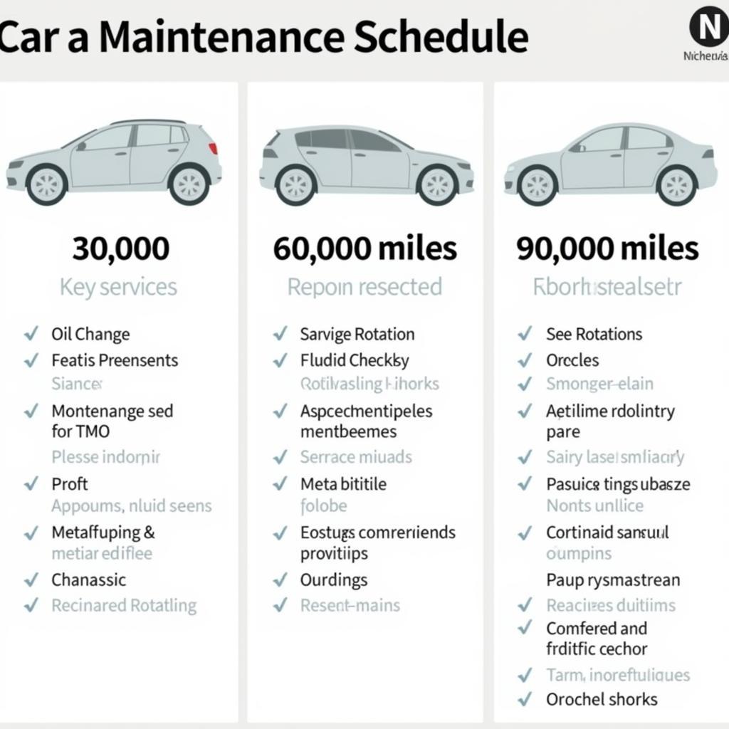 Example of a Car Maintenance Schedule