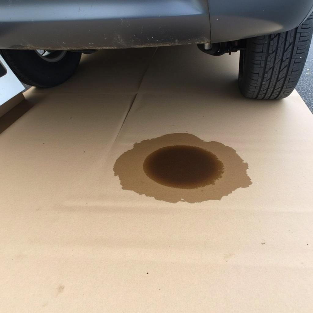 Car Oil Leak Detection Underneath Vehicle