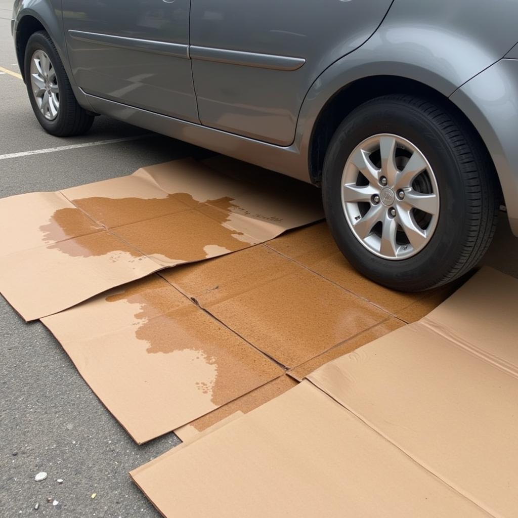 Car Oil Leak Detection Underneath Vehicle