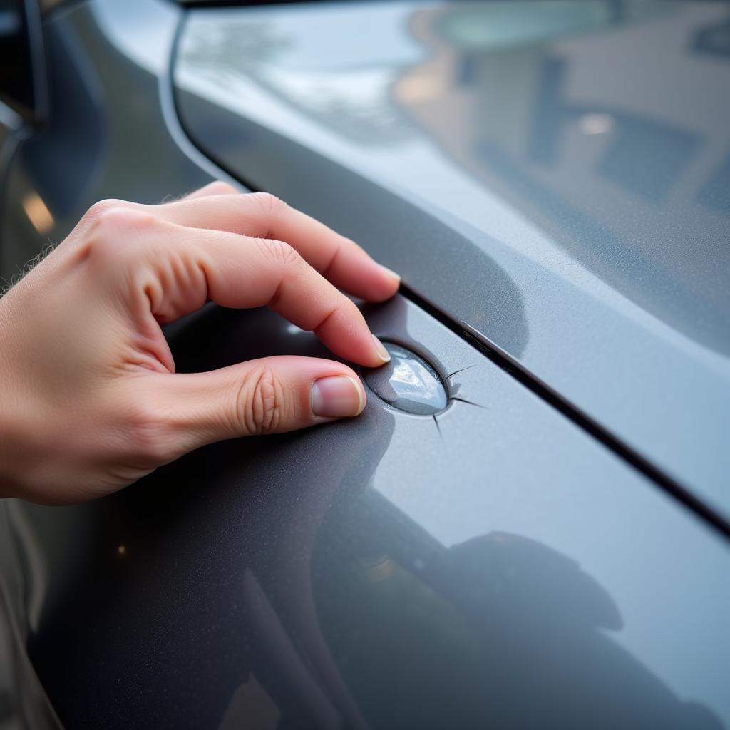 Assessing Car Roof Dent Damage