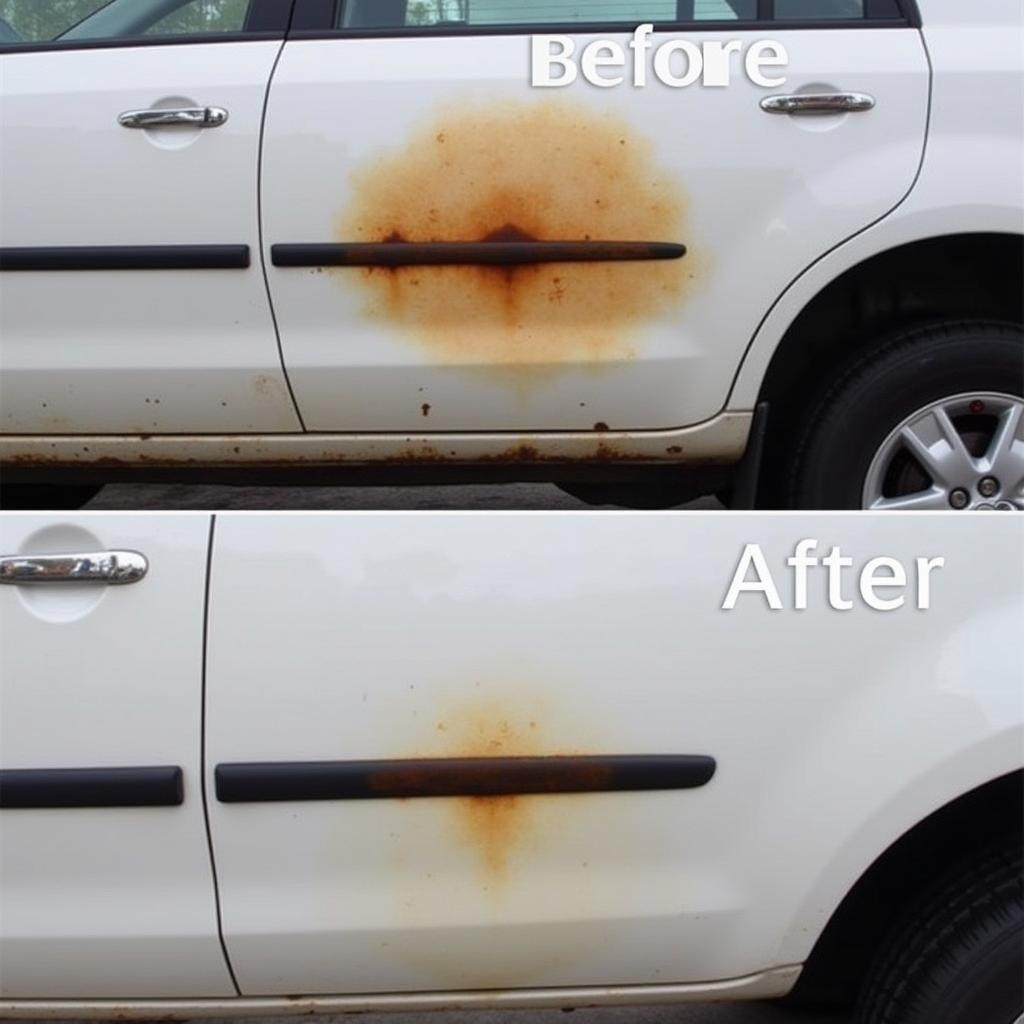 Car Rust Repair Before and After