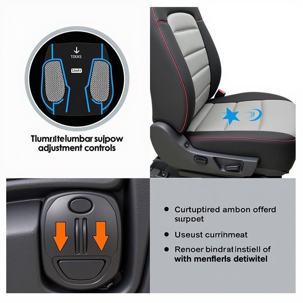 Car Seat with Lumbar Support Adjustment