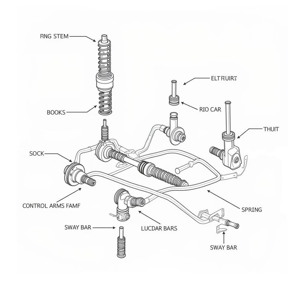 Car Suspension System Components Diagram