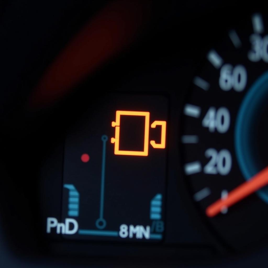 Check Engine Light Illuminated on Car Dashboard