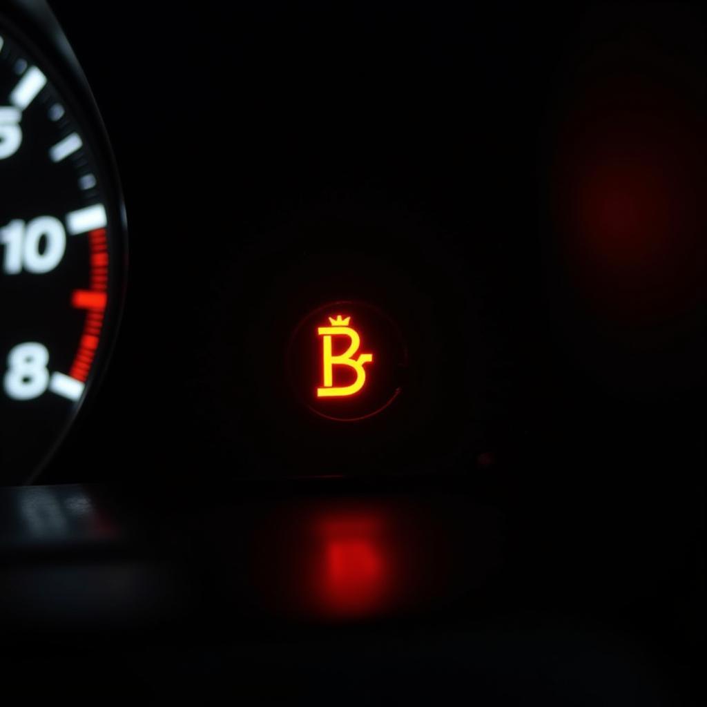 Check Engine Light Illuminated on Car Dashboard