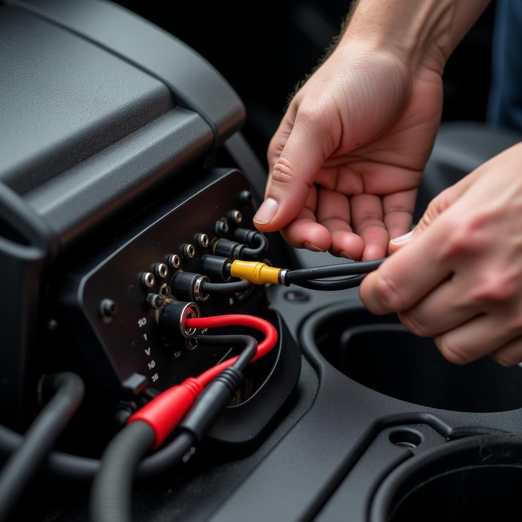 Checking Car Amplifier Wiring Connections for Damage