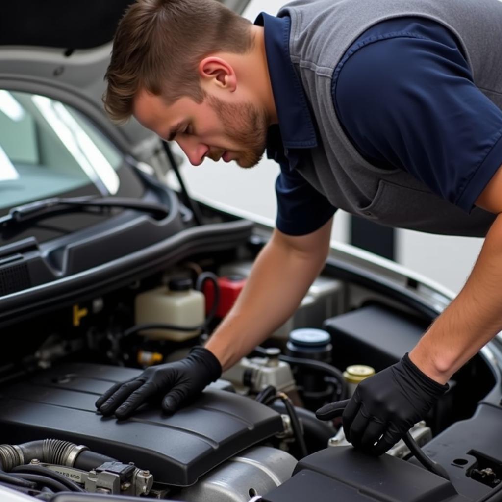 Checking Car Engine