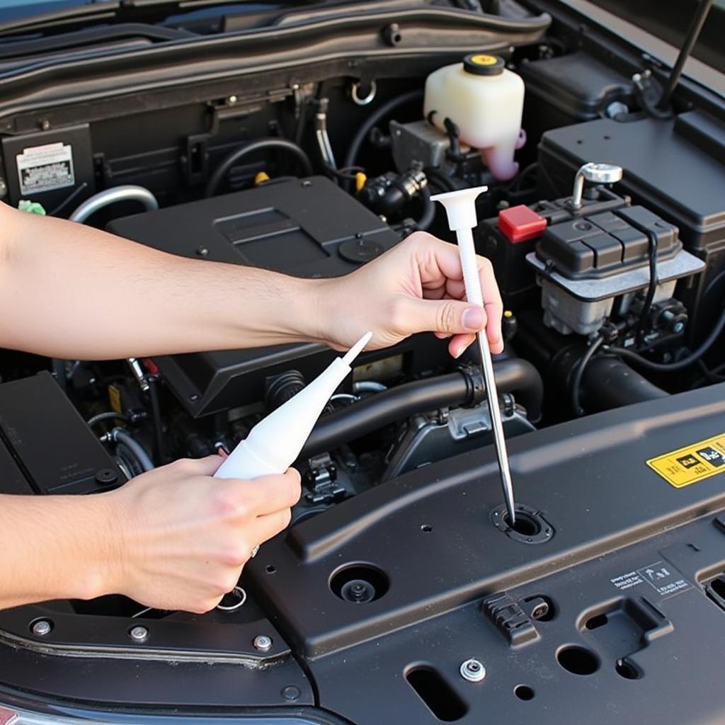 Checking Car Fluids at Home