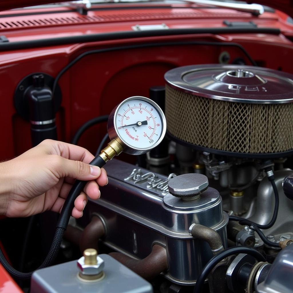 Checking Fuel Pressure on a Classic Car