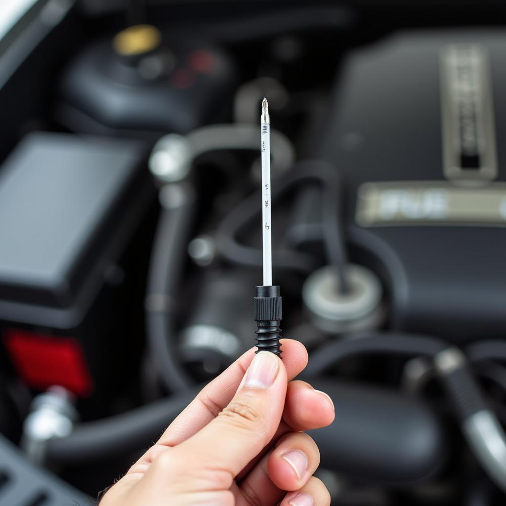 Checking Transmission Dipstick