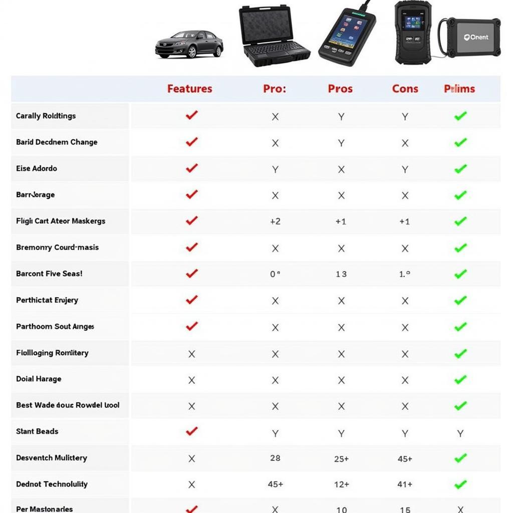 Comparing Diagnostic Tools for Cars