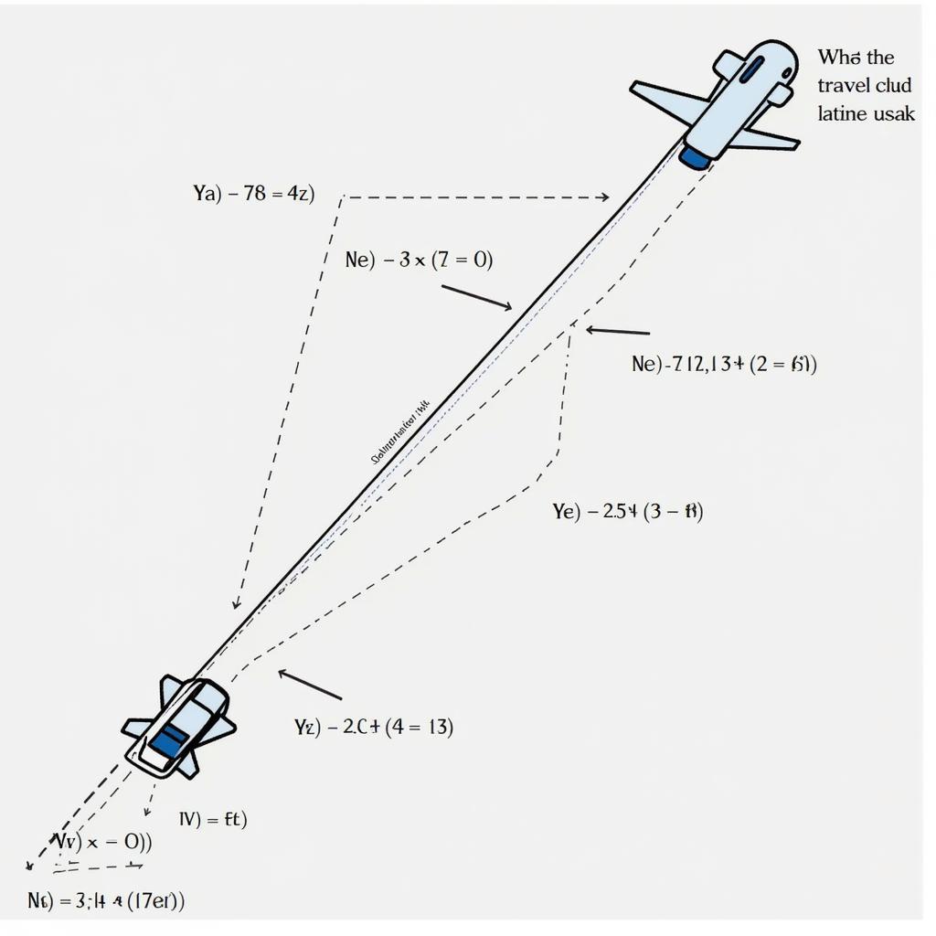 Complex Airplane and Car Ratio Problem Illustration