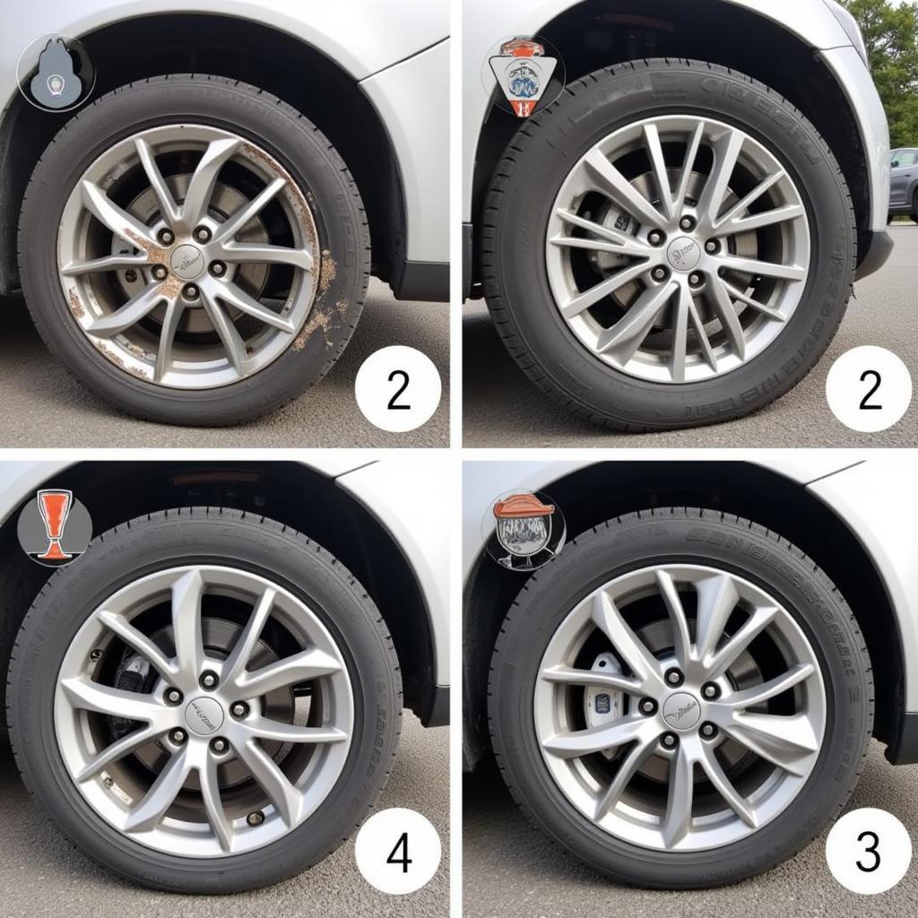 Curb Rash Repair Process on Alloy Wheel