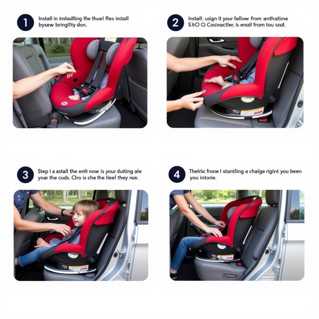 Cybex Solution Q-Fix Strawberry Car Seat ISOFIX Installation