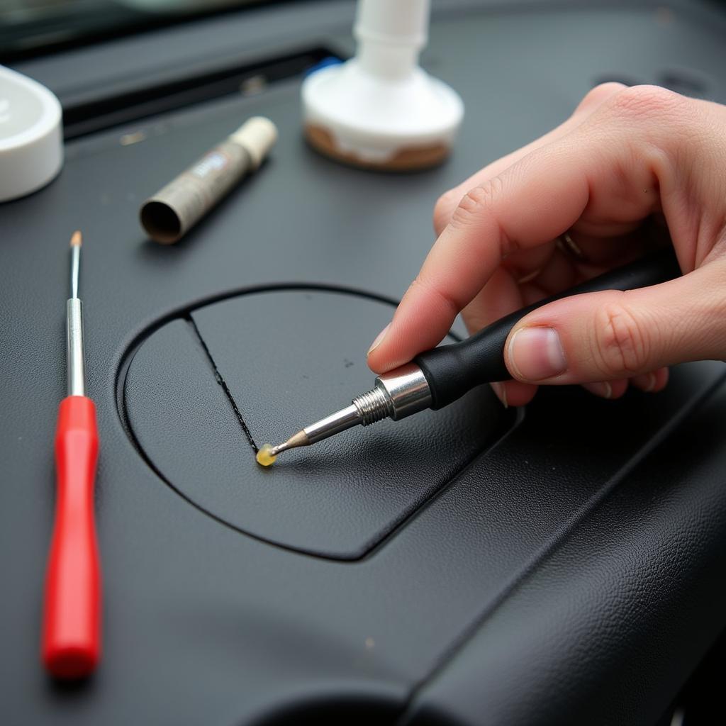 Repairing a Crack in a Car Dashboard