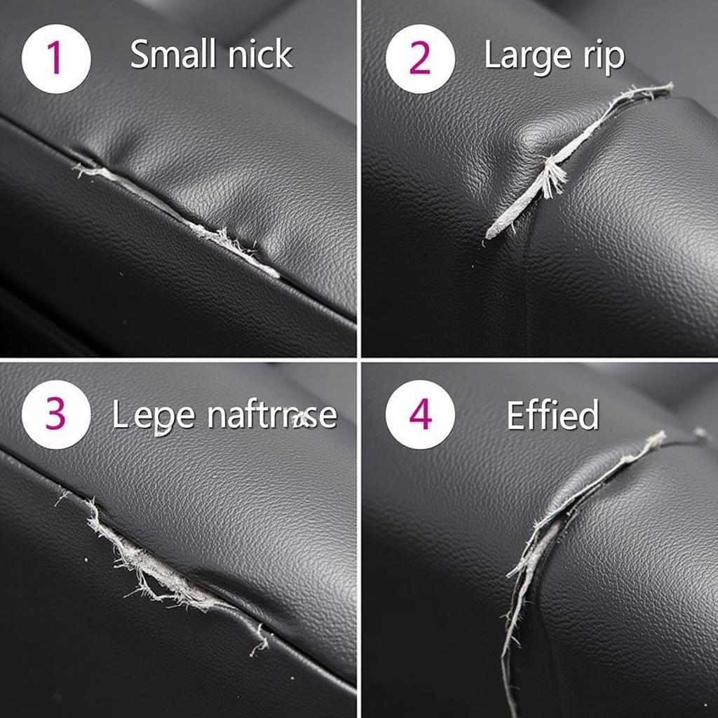 Types of Leather Car Seat Tears