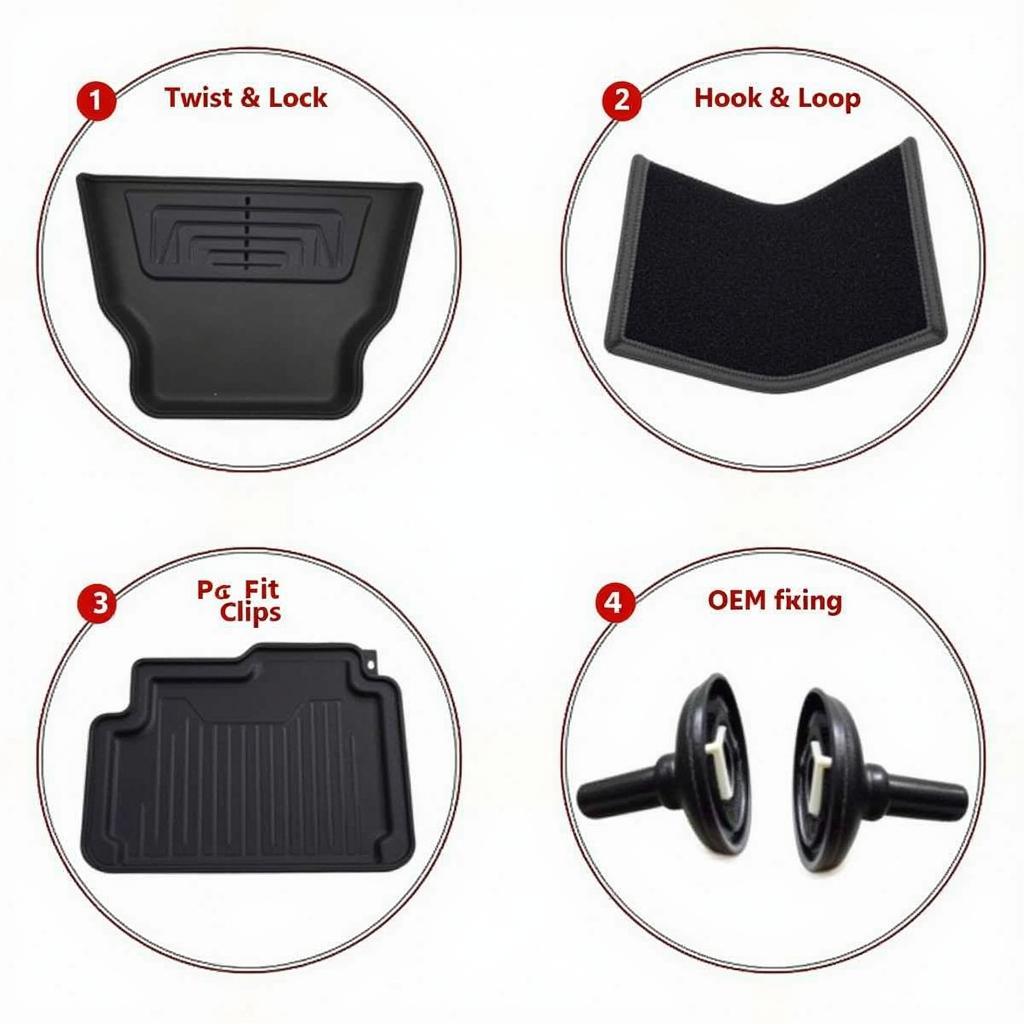 Different Types of Car Mat Fixings